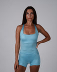 HIGH SHINE RACE TANK BABY BLUE