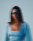HIGH SHINE RACE TANK BABY BLUE