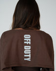 COTTON BOLERO COFFEE