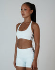 RACER SPORTS BRA IVORY - COMING SOON