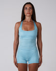 HIGH SHINE RACE TANK BABY BLUE