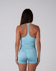 HIGH SHINE RACE TANK BABY BLUE