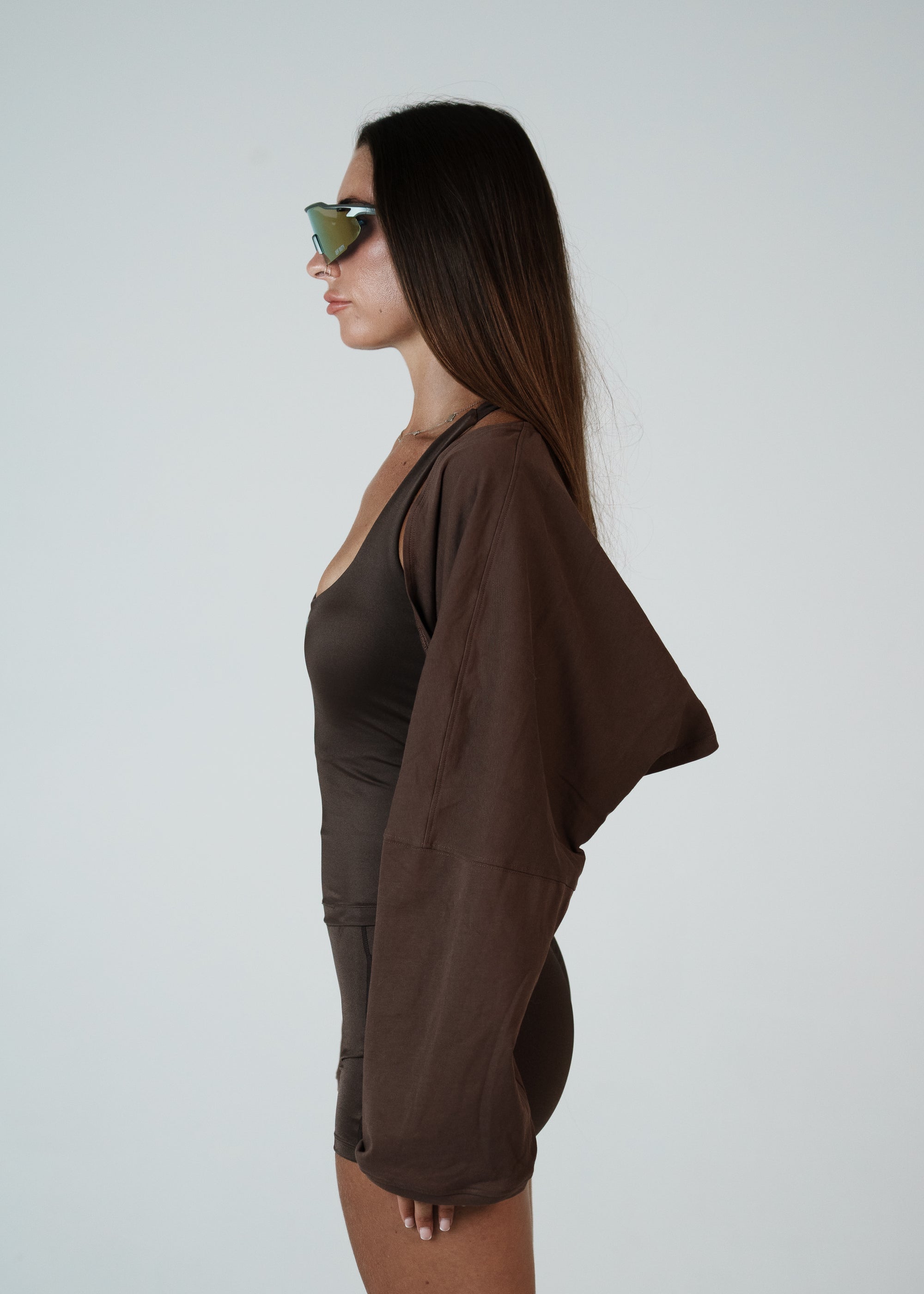 COTTON BOLERO COFFEE