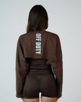 COTTON BOLERO COFFEE