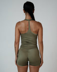 HIGH SHINE RACE TANK KHAKI