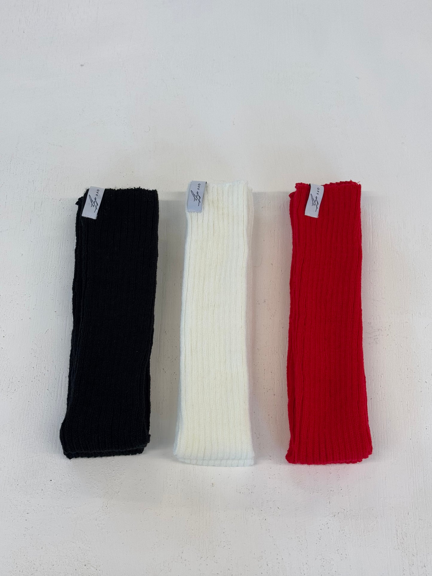 LIMITED EDITION: RED LINE OFF DUTY leg warmers