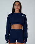 CROPPED JERSEY NAVY - COMING SOON