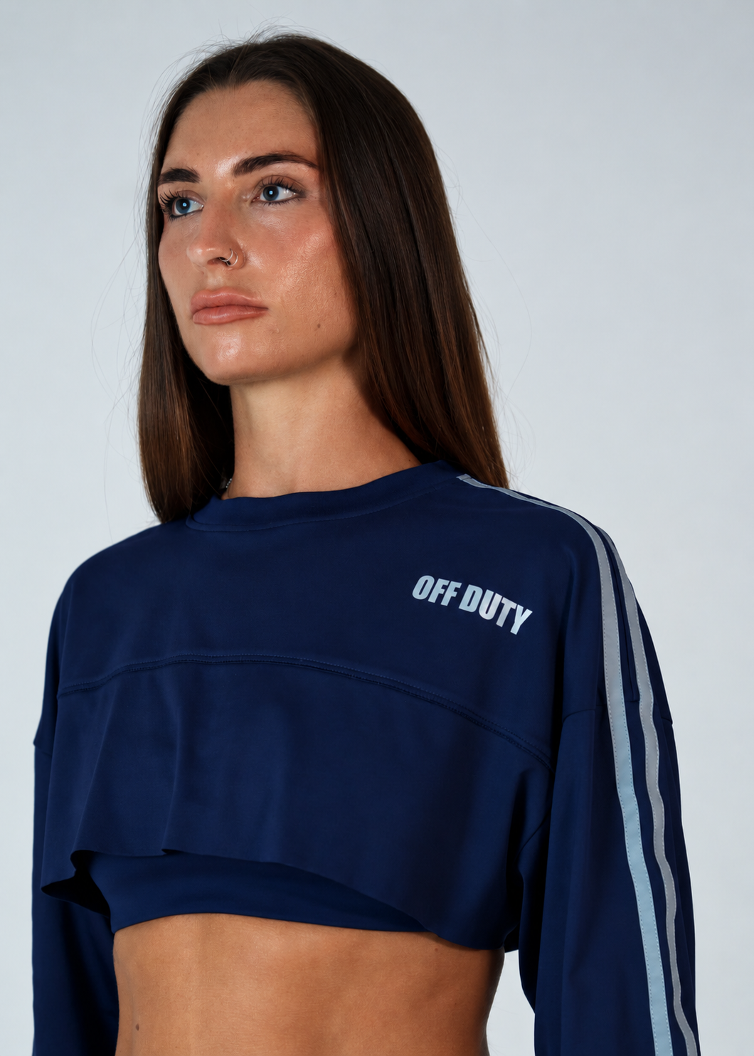 CROPPED JERSEY NAVY - COMING SOON