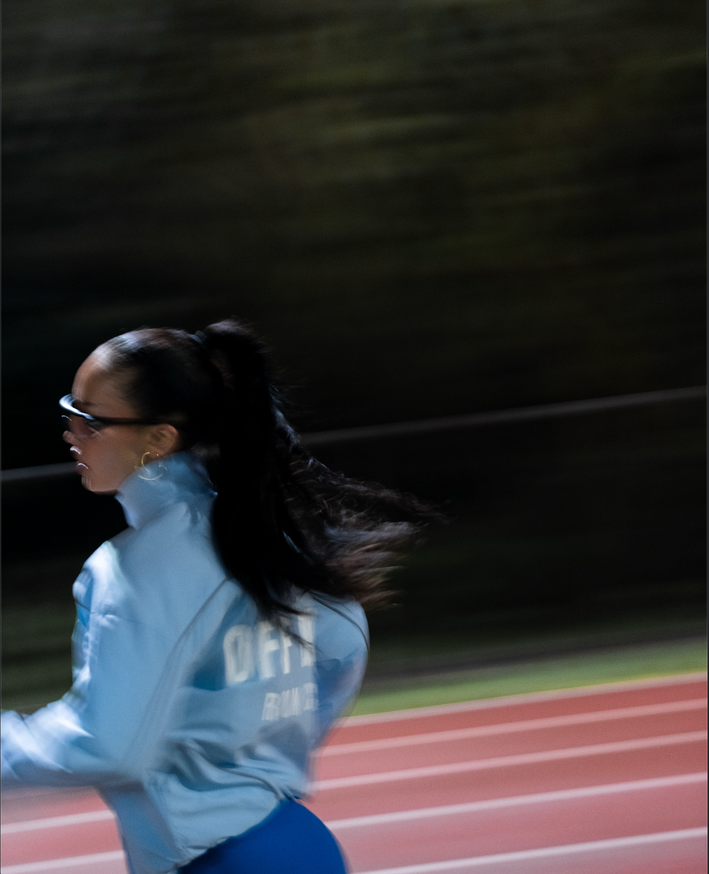 MARATHON UNISEX TRACK JACKET ICY BLUE